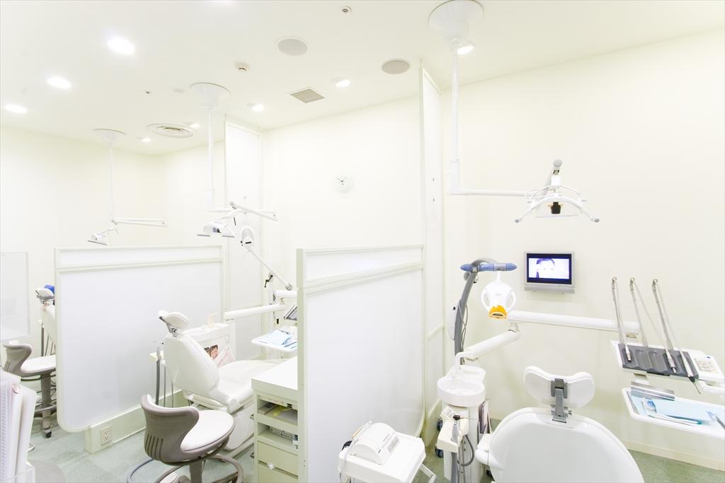 白で統一されたキレイな診療室。
